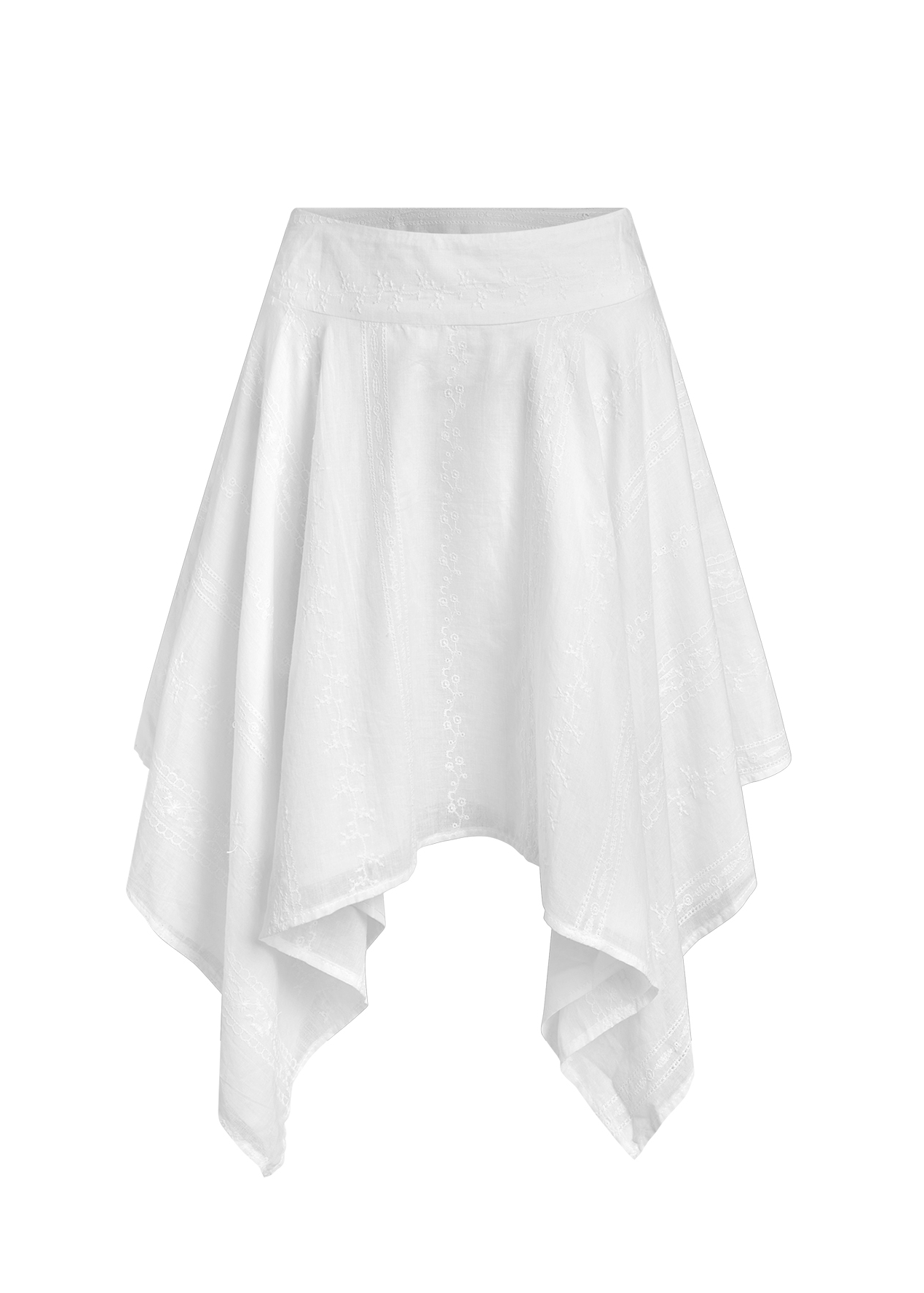 Solar Midi Skirt - in White
