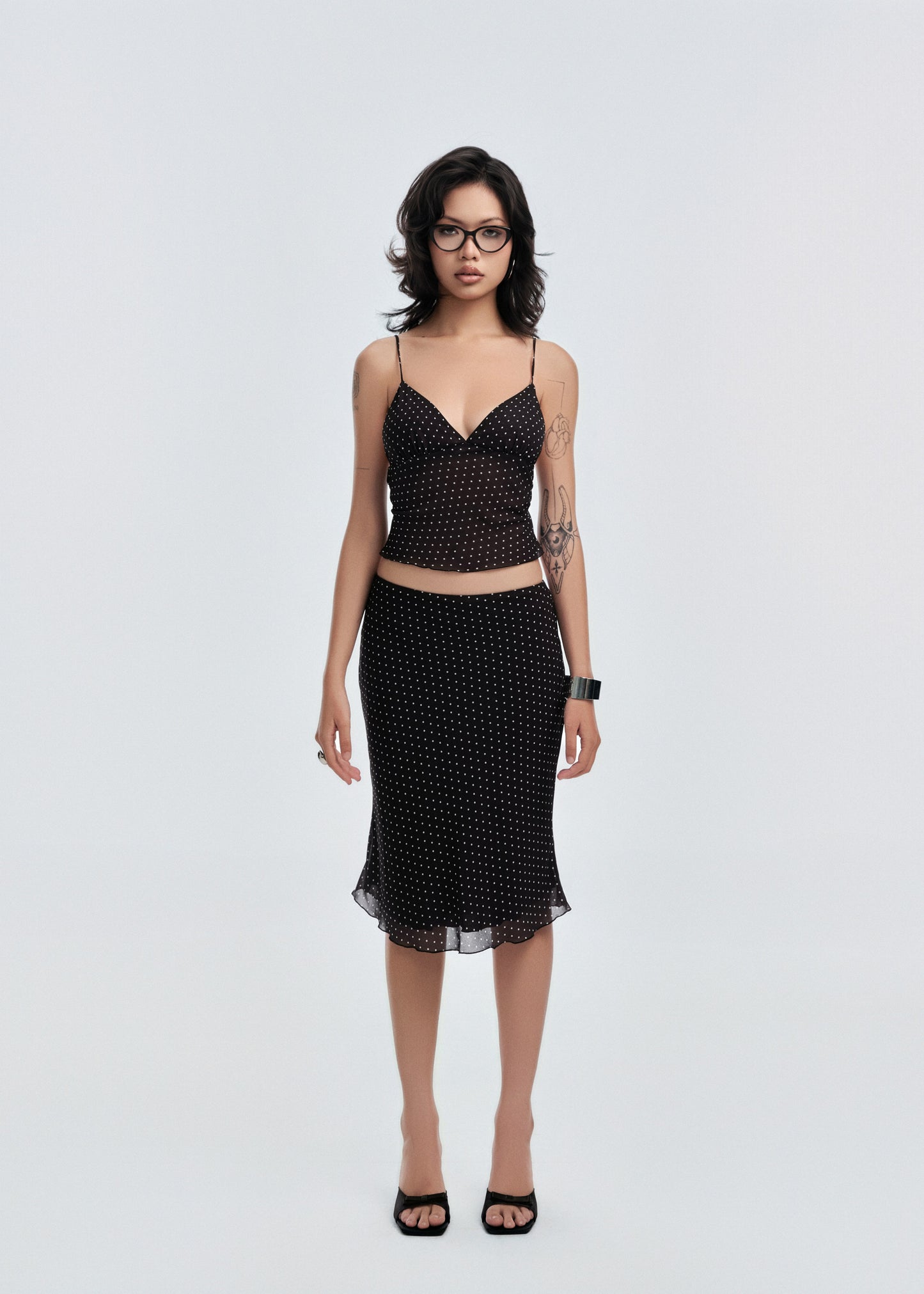Monodot Midi Skirt
