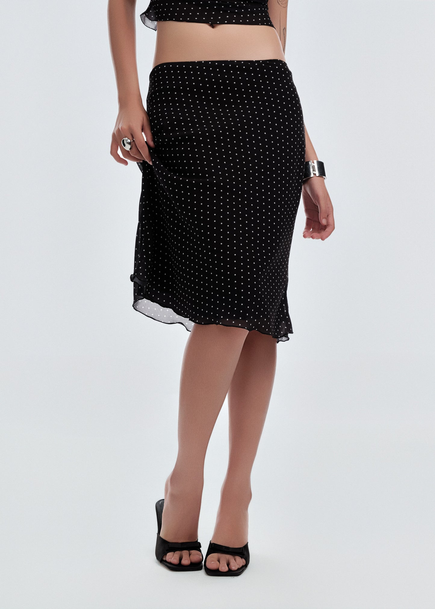Monodot Midi Skirt