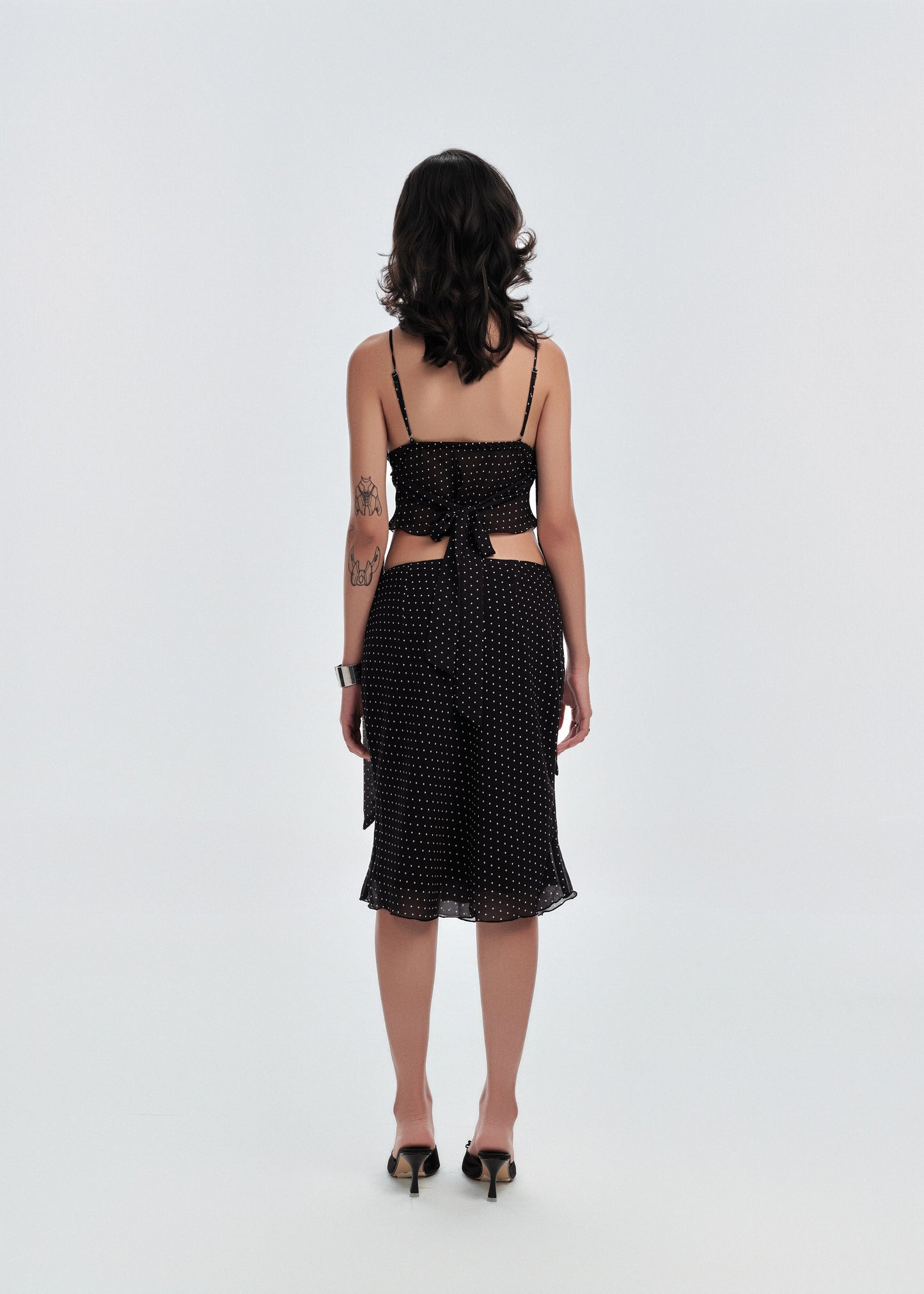Monodot Midi Skirt
