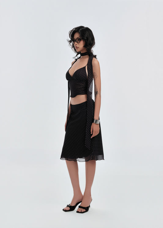 Monodot Midi Skirt