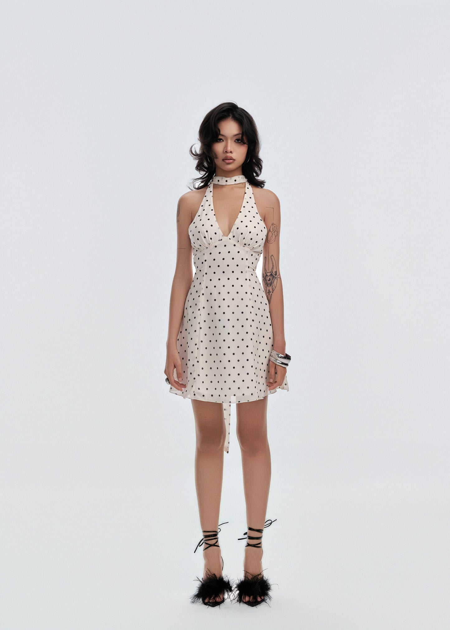 Rosette Dress - Polka Edition