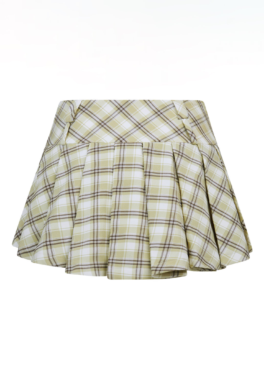 Prepster Pleated Skort - in Olive
