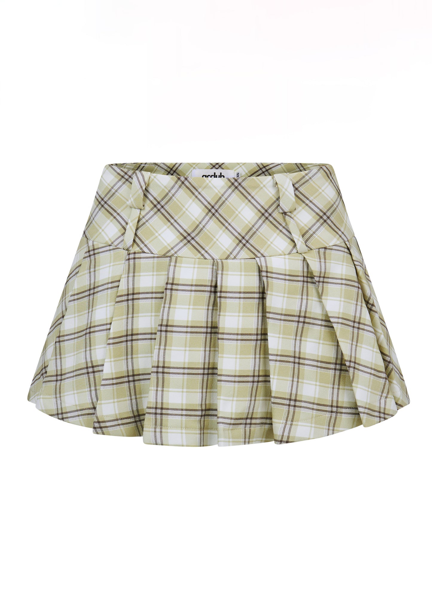 Prepster Pleated Skort - in Olive