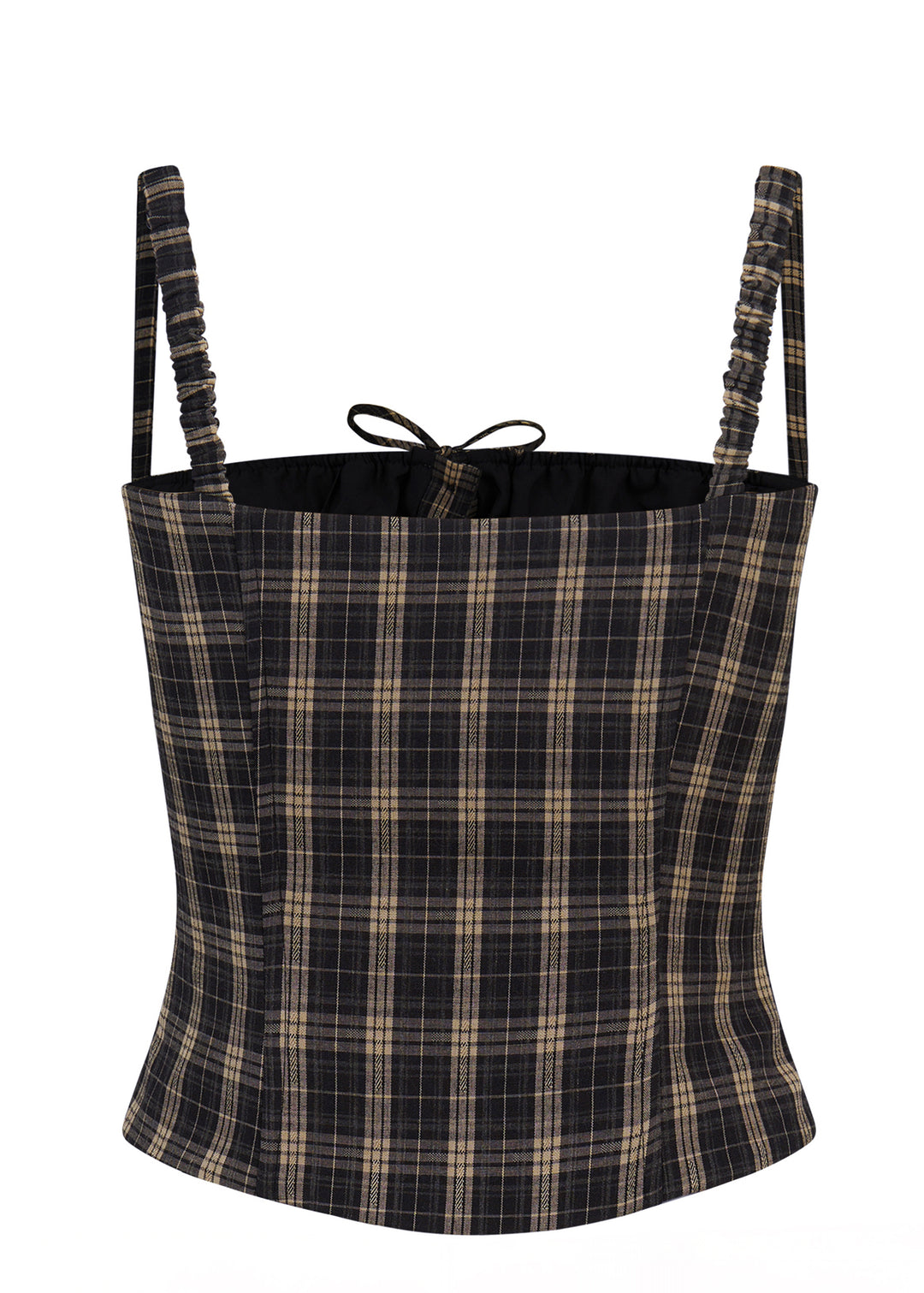 Prepster Plaid Top - in Mocha