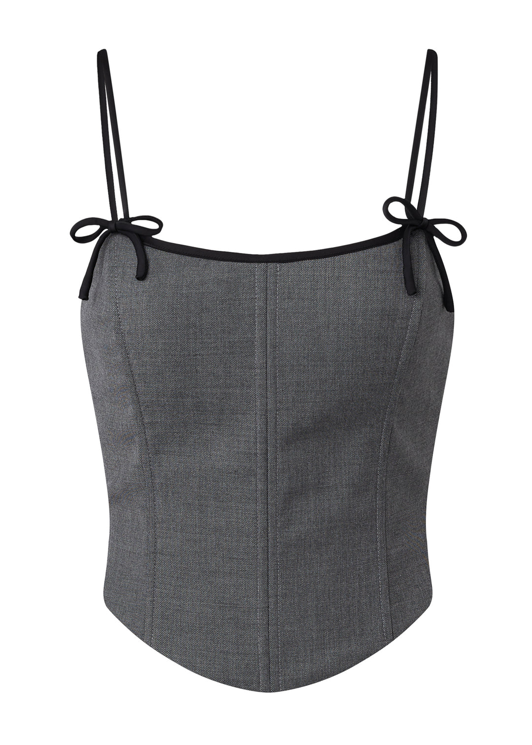 Tailored Corset in Charcoal